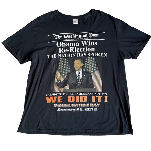 Barack Obama Inauguration Graphic T-Shirt - Size XL - Picture 1 of 5